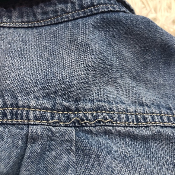 Volcom Denim Snap Button Long  Sleeve Shirt Size 4T - Picture 8 of 8